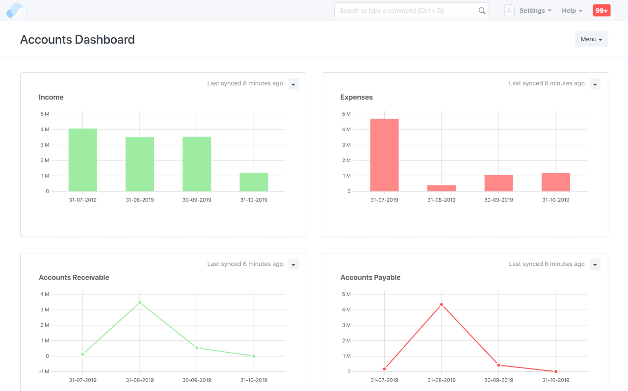 Accounts Dashboard